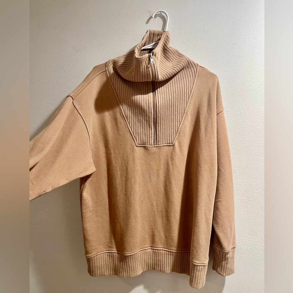 Aerie oversized half zip sweater